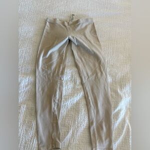 Neutral Beige Stretch Leggings